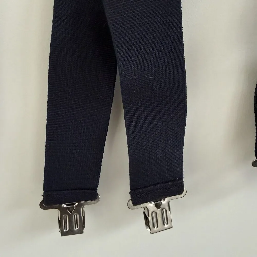 CLC Work Gear 110BLK Heavy Duty Work Suspenders Black Elastic X-Back NWOT